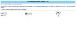 Desktop Screenshot of lists.schumancentre.eu